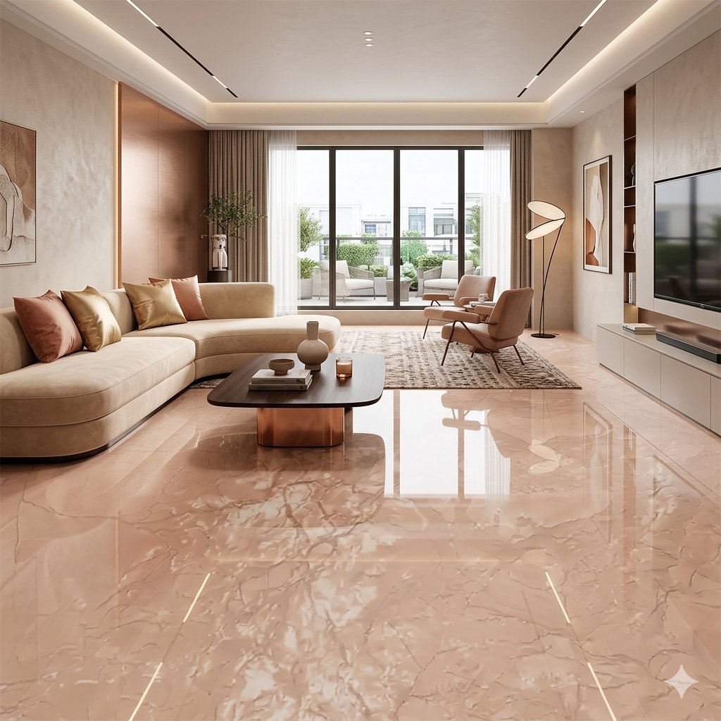 45X45 VERONA MARRON BRILLO